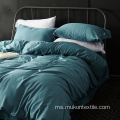 Superior Quality Cotton Pure Warna Empat Piece Bedding Set